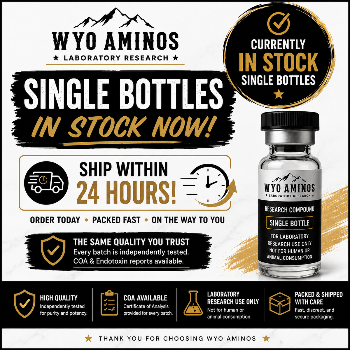CURRENT SINGLE BOTTLES