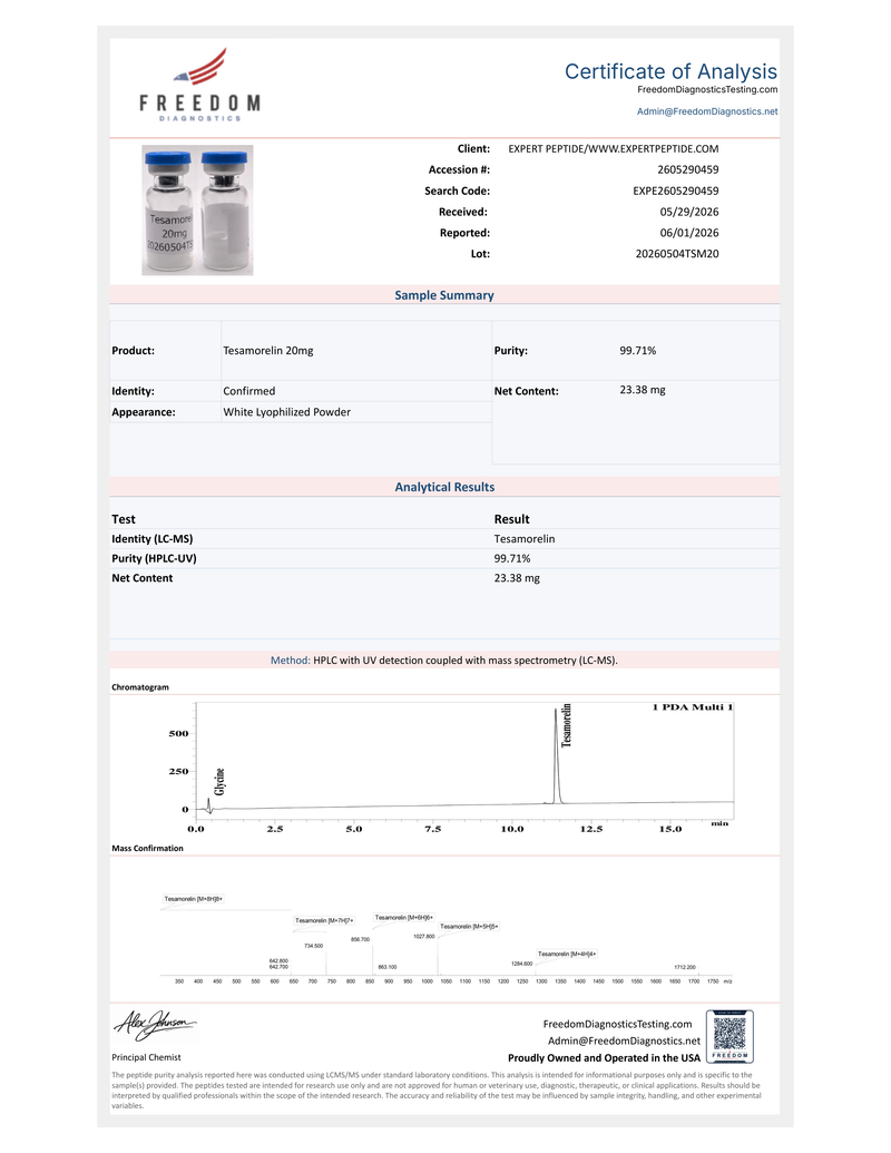 BPC-157 5mg Lab Report