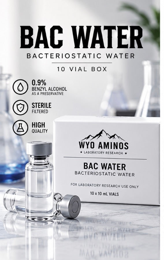 Bac Water - BOX / KIT OF 10  - Generic .09 benzl alcohol (not included in discount boxes ) PREORDER