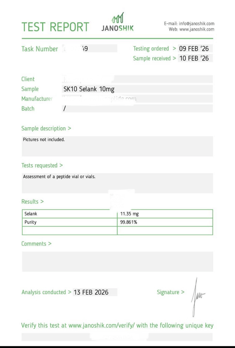 BPC-157 5mg Lab Report