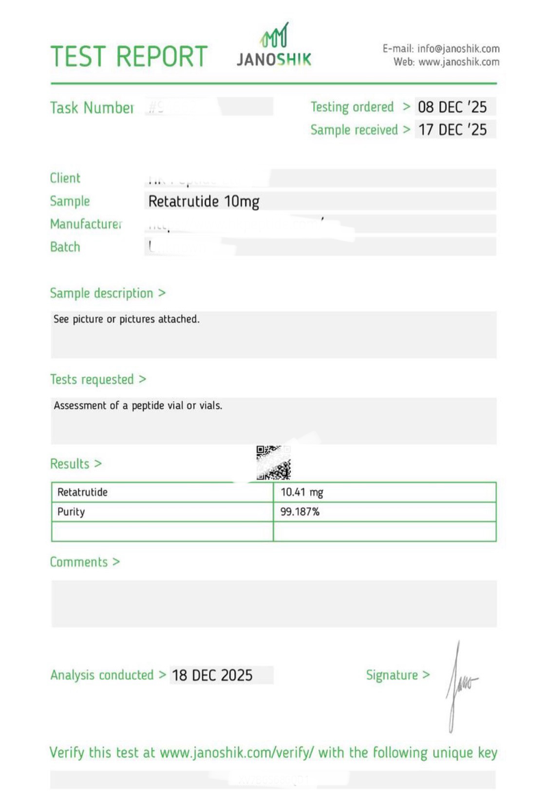 BPC-157 5mg Lab Report