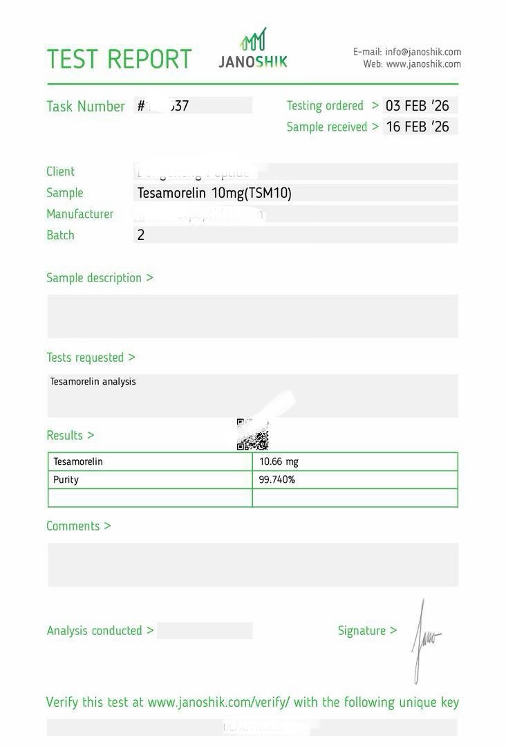 BPC-157 5mg Lab Report