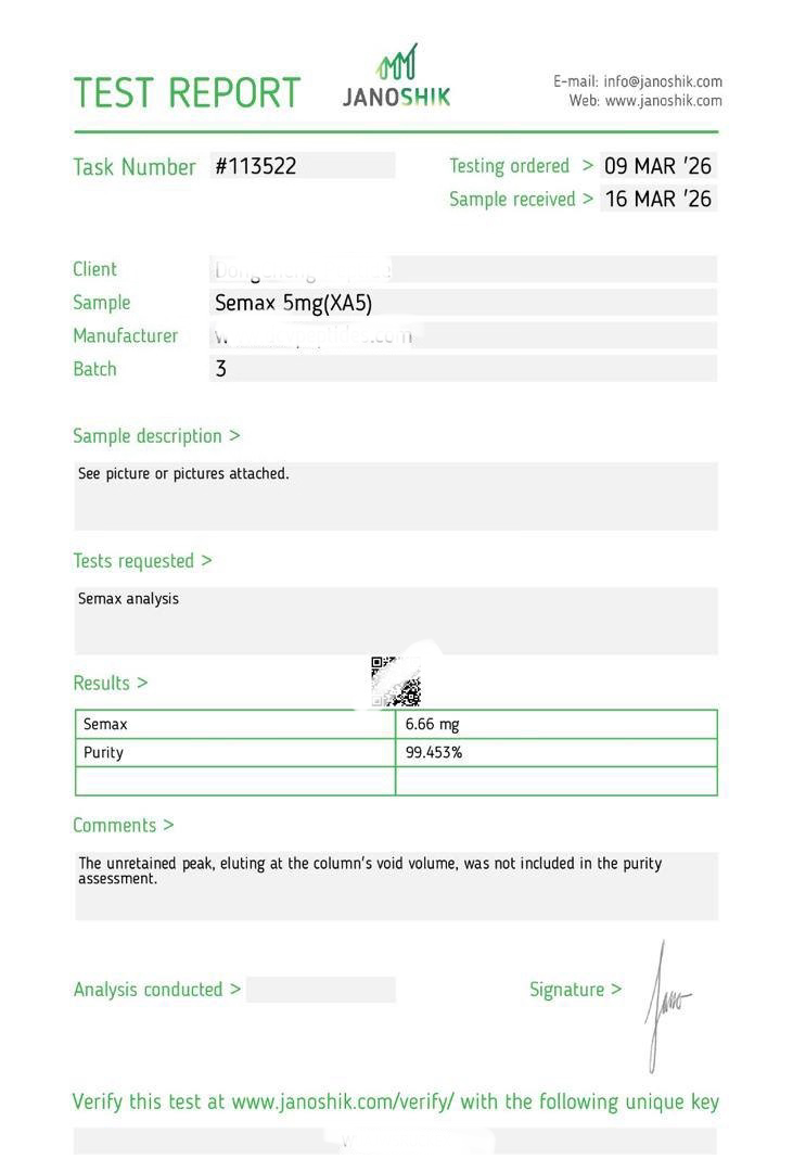 BPC-157 5mg Lab Report
