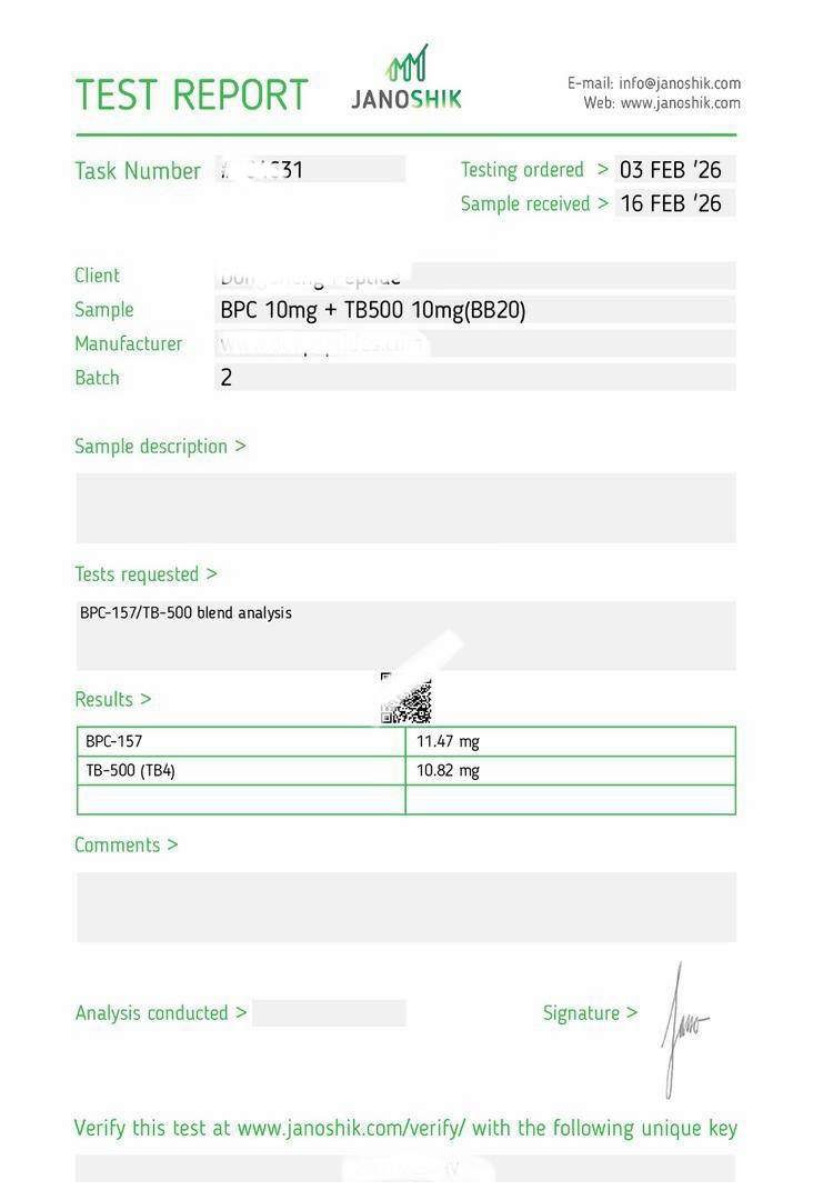 BPC-157 5mg Lab Report