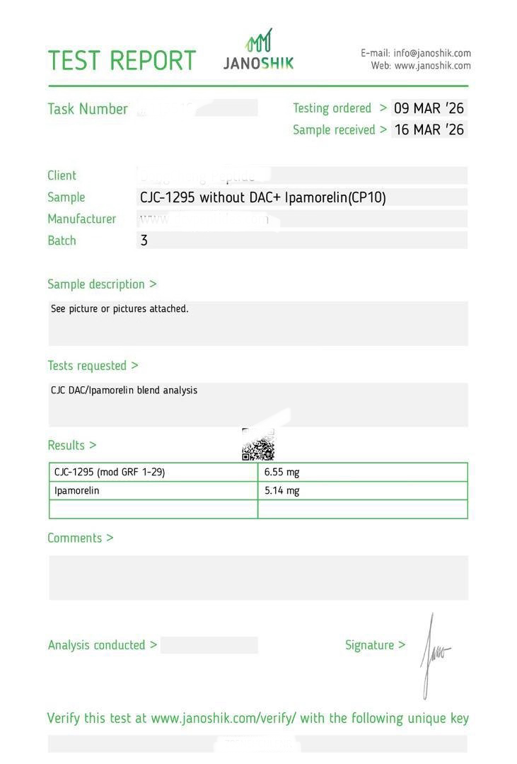 BPC-157 5mg Lab Report
