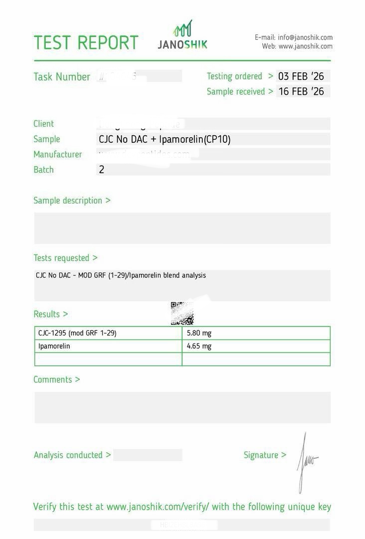 BPC-157 5mg Lab Report