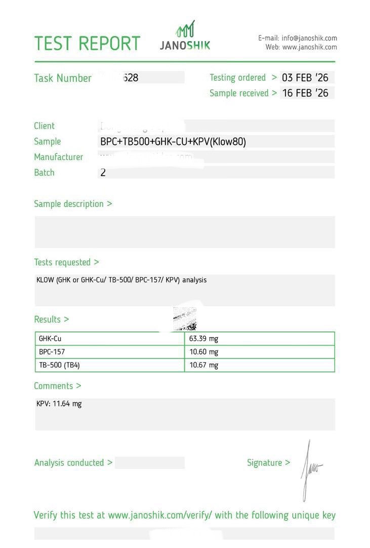 BPC-157 5mg Lab Report