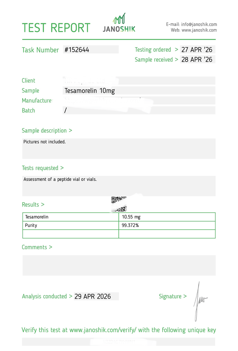 BPC-157 5mg Lab Report