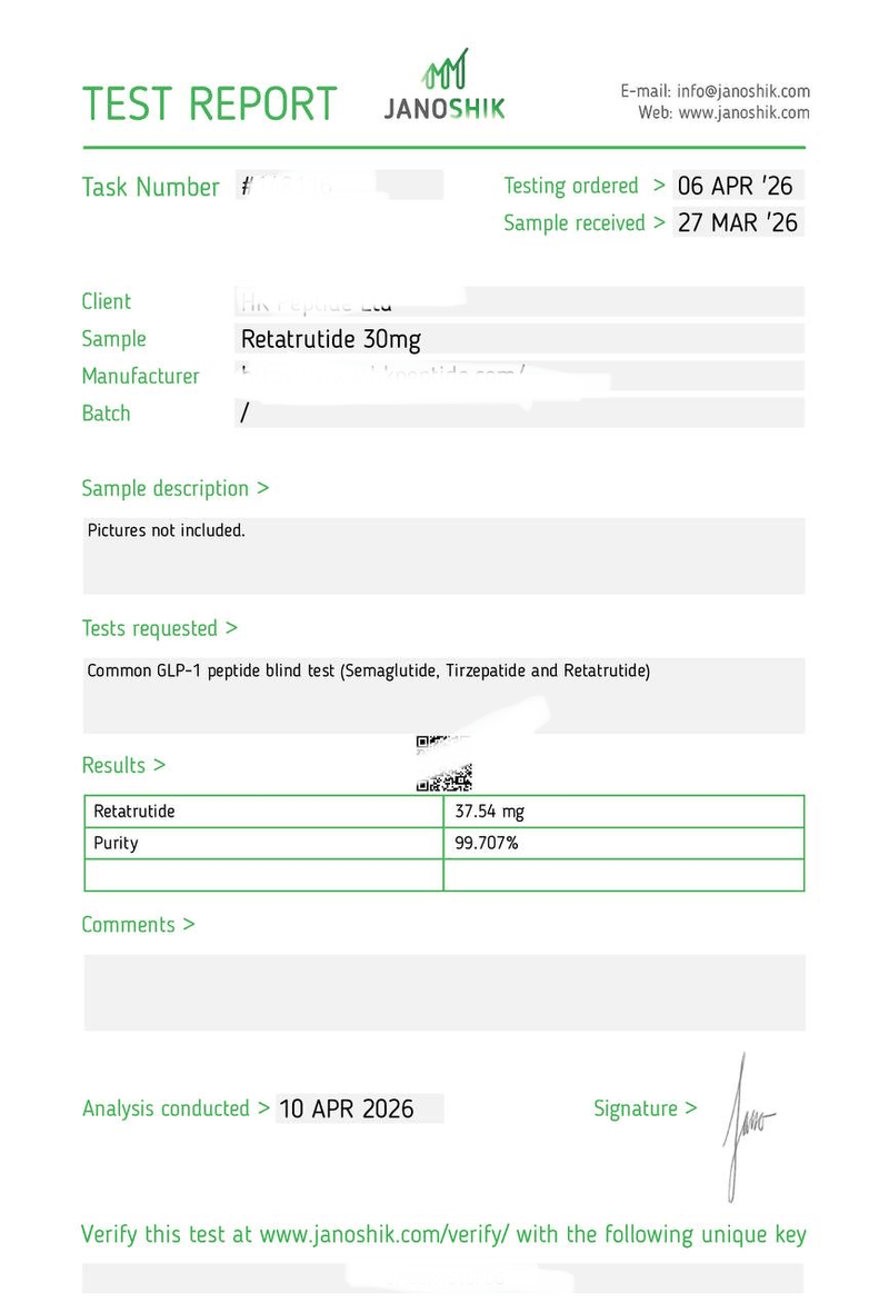 BPC-157 5mg Lab Report