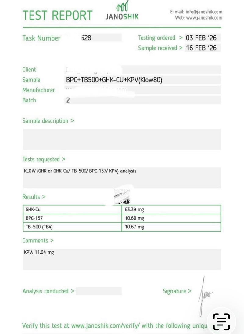 BPC-157 5mg Lab Report