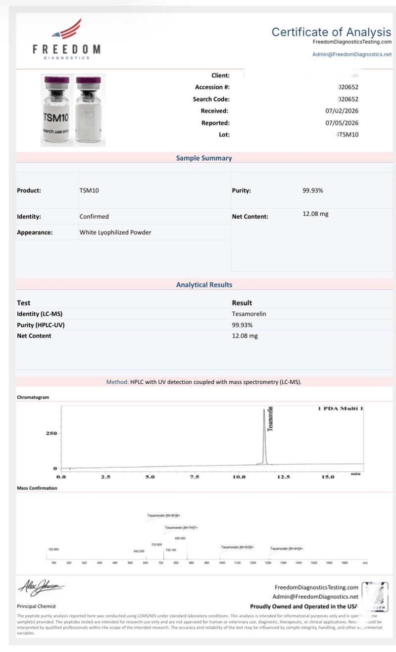 BPC-157 5mg Lab Report