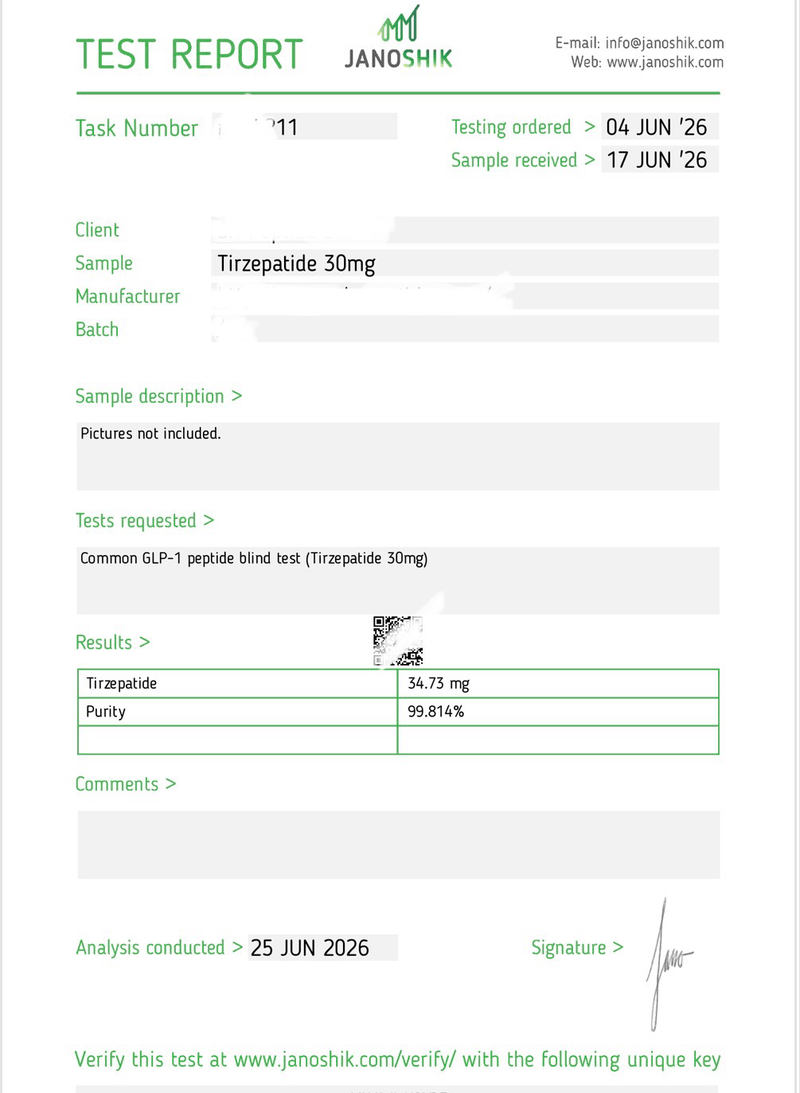 BPC-157 5mg Lab Report