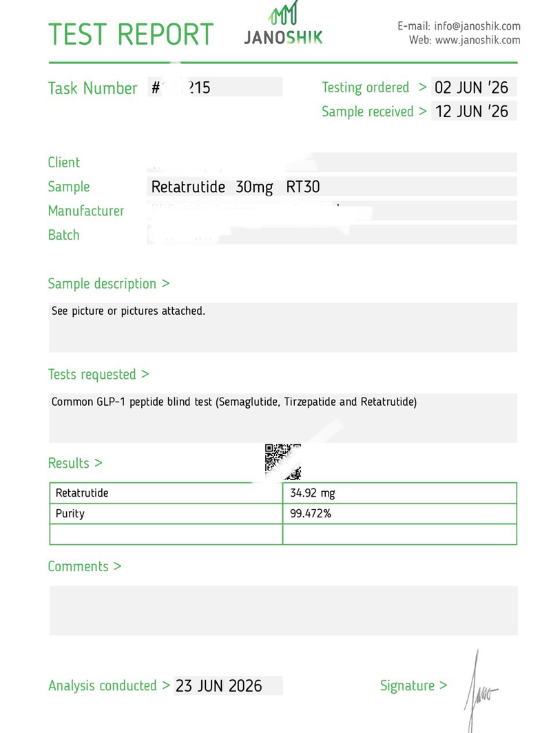 BPC-157 5mg Lab Report