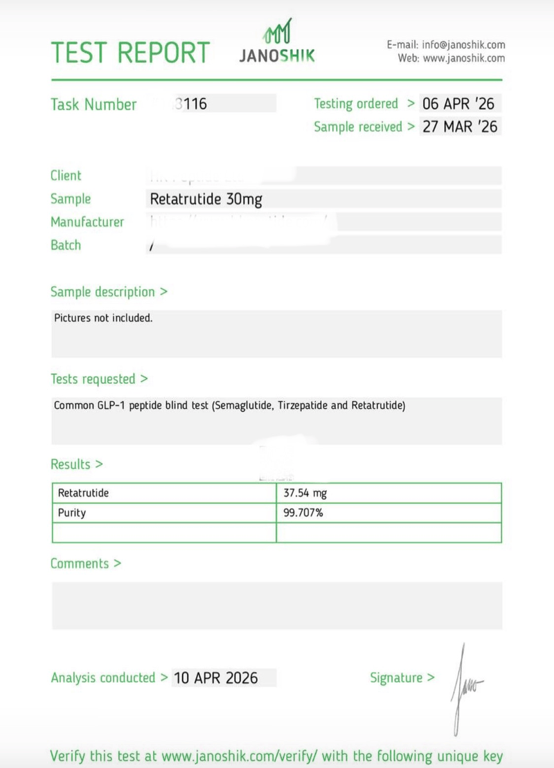 BPC-157 5mg Lab Report