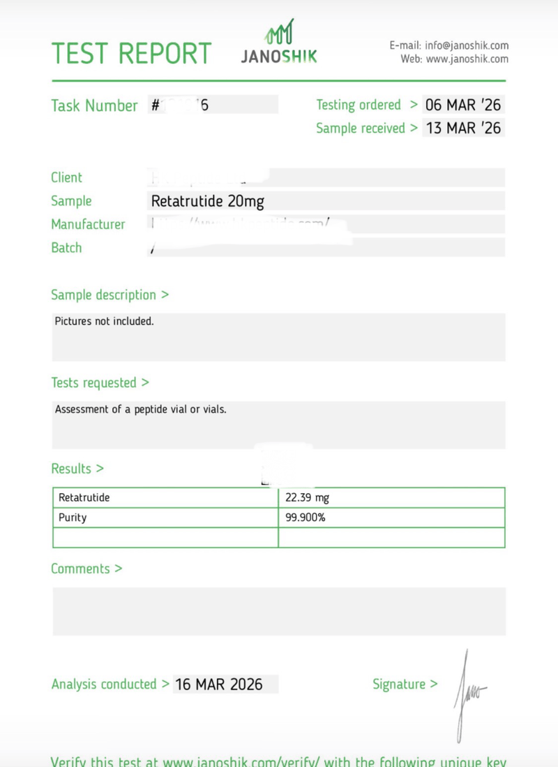 BPC-157 5mg Lab Report
