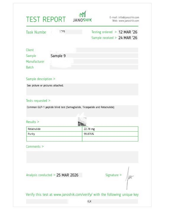 BPC-157 5mg Lab Report