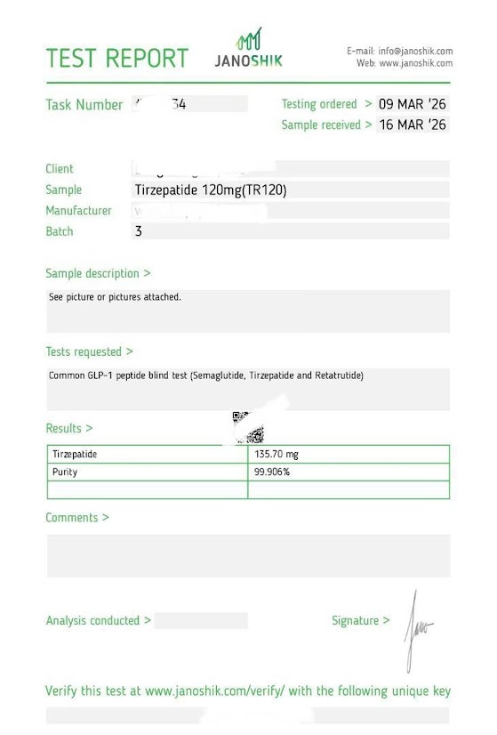 BPC-157 5mg Lab Report